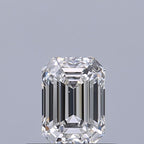 Diamante Naturale Taglio Smeraldo 0.5ct VG/EX E VS2 - GIA - 5.36x3.83x2.56mm
