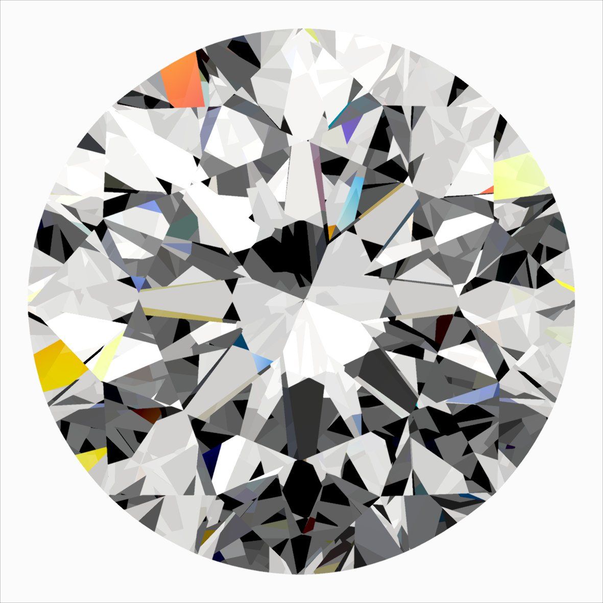 Diamante Taglio Brillante 0.3ct VG/VG/EX G VVS2 - IGI - 4.15x4.19x2.68mm