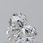 Diamante Naturale Taglio Cuore 0.51ct EX/VG E VVS2 - GIA - 4.98x5.64x3.19mm