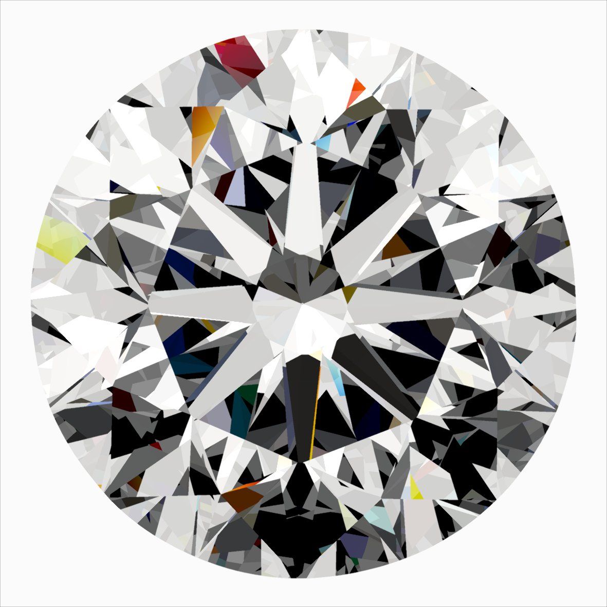 Diamante Naturale Taglio Brillante 0.4ct VG/EX/EX G VVS1 - IGI - 4.6x4.65x2.96mm