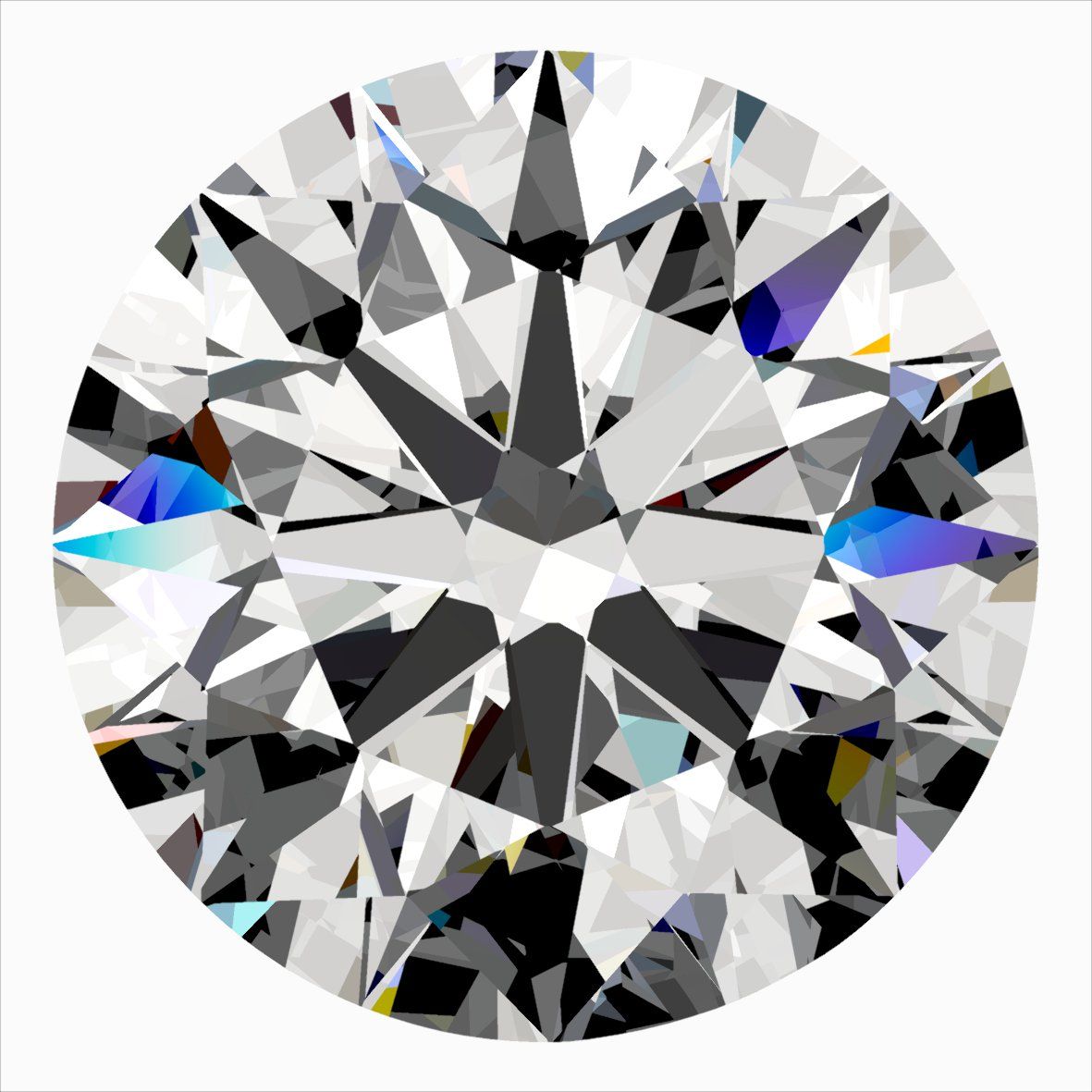 Diamante Naturale Taglio Brillante 0.3ct 3EX G IF - IGI - 4.28x4.31x2.67mm