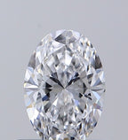 Diamante Naturale Taglio Ovale 0.5ct EX/EX D VVS1 - GIA - 6.39x4.39x2.81mm