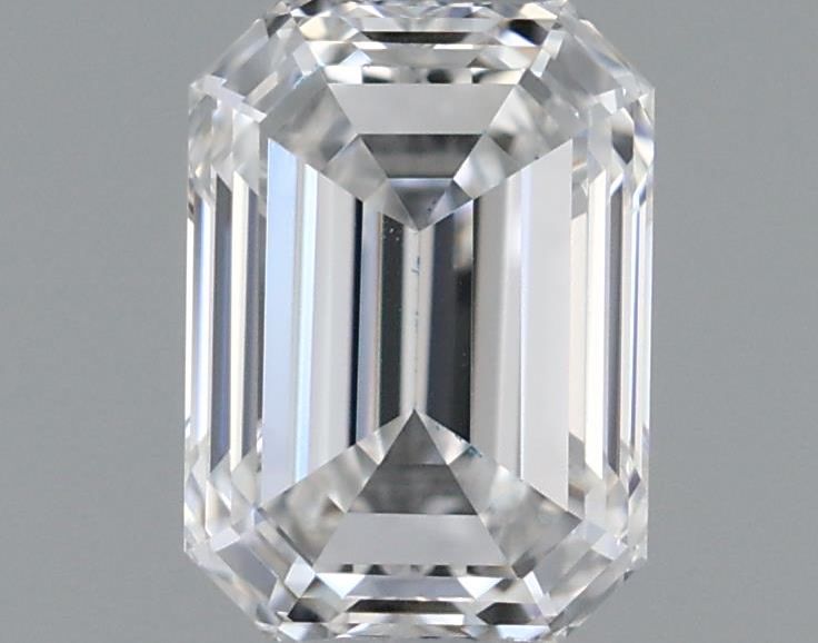 Diamante Naturale Taglio Smeraldo 0.42ct EX/EX E VVS1 - GIA - 4.95x3.57x2.43mm