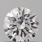 Diamante Naturale Taglio Brillante 0.5ct 3EX D VS2 - GIA - 5.1x5.07x3.16mm