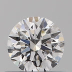 Diamante Naturale Taglio Brillante 0.42ct 3EX D VVS2 - GIA - 4.81x4.79x2.97mm