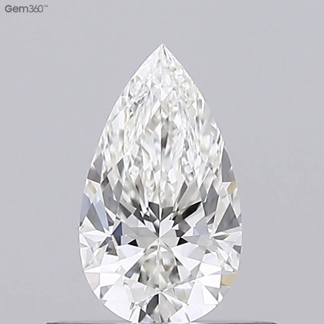 Diamante Naturale Taglio Goccia 0.34ct VG/VG H VVS1 - GIA - 6.54x3.76x2.4mm
