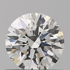 Diamante Naturale Taglio Brillante 0.5ct 3EX F VVS2 - IGI - 5.07x5.11x3.16mm