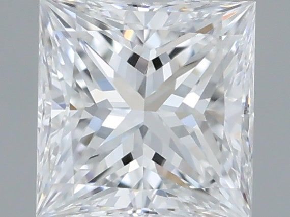 Diamante Naturale Taglio Princess 0.5ct VG/EX D IF - GIA - 4.57x4.44x3.11mm