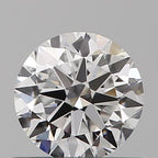 Diamante Naturale Taglio Brillante 0.5ct VG/VG/EX D VVS1 - GIA - 5.0x4.93x3.13mm