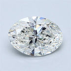 Diamante Naturale Taglio Ovale 1.3ct VG/EX I VS2 - GIA - 8.41x6.01x3.91mm