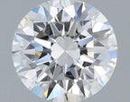 Diamante Naturale Taglio Brillante 0.5ct VG/G/VG F VS1 - GIA - 5.12x5.09x3.13mm
