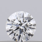 Diamante Taglio Brillante 0.17ct EX/EX/VG D VS1 - GIA - 3.55x3.58x2.22mm