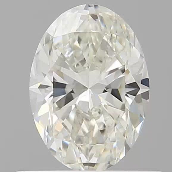 Diamante Naturale Taglio Ovale 0.5ct EX/EX H VVS2 - IGI - 6.17x4.41x2.82mm