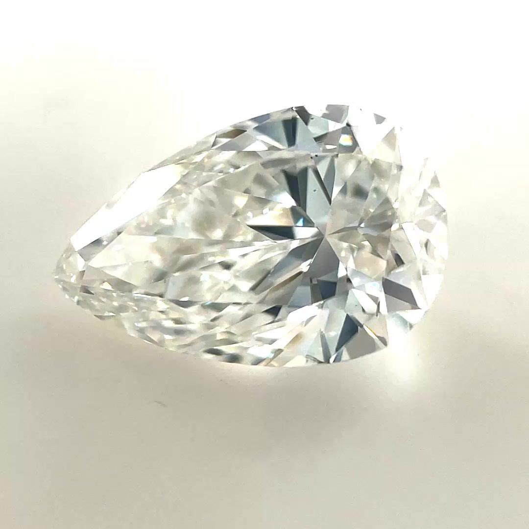 Diamante Naturale Taglio Goccia 1.42ct EX/EX G VS2 - GIA - 9.76x6.31x3.83mm