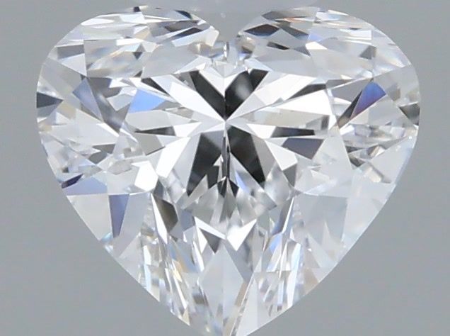 Diamante Naturale Taglio Cuore 0.52ct EX/VG D IF - GIA - 4.87x5.48x3.33mm
