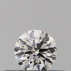 Diamante Taglio Brillante 0.18ct EX/VG/EX F VVS2 - GIA - 3.67x3.65x2.26mm
