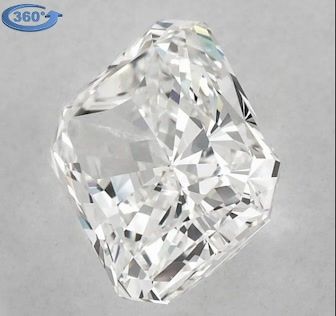 Diamante Naturale Taglio Radiant 1.5ct EX/EX J VVS2 - GIA - 7.28x5.82x4.01mm