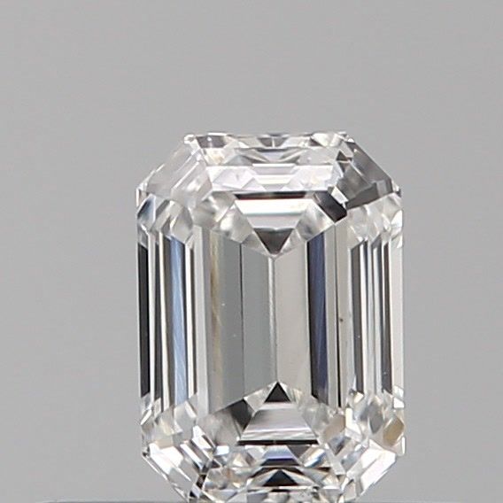 Diamante Naturale Taglio Smeraldo 0.33ct VG/VG D VS2 - IGI - 4.56x3.18x2.35mm