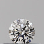 Diamante Taglio Brillante 0.18ct EX/VG/VG F VVS2 - GIA - 3.64x3.61x2.2mm