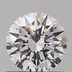 Diamante Naturale Taglio Brillante 0.5ct 3EX D VS2 - GIA - 5.13x5.1x3.13mm