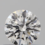 Diamante Naturale Taglio Brillante 0.43ct 3EX F VVS1 - GIA - 4.89x4.85x2.98mm