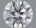 Diamante Naturale Taglio Brillante 0.2ct VG/VG/G E VVS2 - GIA - 3.75x3.77x2.35mm
