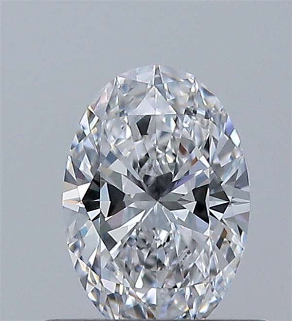 Diamante Naturale Taglio Ovale 0.5ct VG/EX D IF - GIA - 6.45x4.44x2.78mm