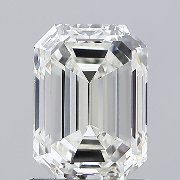 Diamante Naturale Taglio Smeraldo 0.9ct EX/EX H VVS1 - IGI - 6.35x4.59x3.18mm