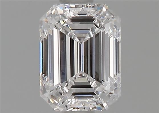 Diamante Naturale Taglio Smeraldo 0.91ct VG/EX D VVS2 - GIA - 6.41x4.81x3.21mm