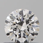 Diamante Naturale Taglio Brillante 0.45ct 3EX F VS1 - GIA - 4.95x4.92x3.04mm