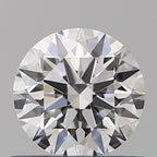 Diamante Naturale Taglio Brillante 0.5ct 3EX D VVS1 - GIA - 5.09x5.08x3.15mm