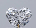Diamante Naturale Taglio Cuore 0.45ct VG/EX D VVS1 - GIA - 4.62x5.36x3.17mm