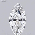 Diamante Naturale Taglio Marquise 0.33ct VG/EX E VVS2 - GIA - 7.09x3.56x2.16mm