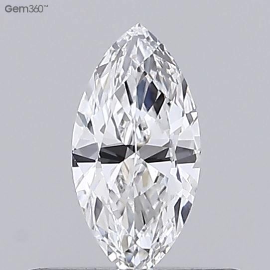 Diamante Naturale Taglio Marquise 0.33ct VG/EX E VVS2 - GIA - 7.09x3.56x2.16mm