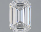 Diamante Naturale Taglio Smeraldo 0.59ct EX/EX E IF - GIA - 5.94x4.1x2.43mm