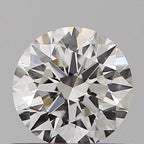 Diamante Naturale Taglio Brillante 0.5ct EX/VG/EX F VS2 - GIA - 5.1x5.06x3.15mm