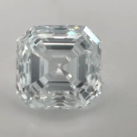 Diamante Taglio Smeraldo Quadrato 0.44ct VG/VG E VVS1 - GIA - 4.22x4.16x2.9mm