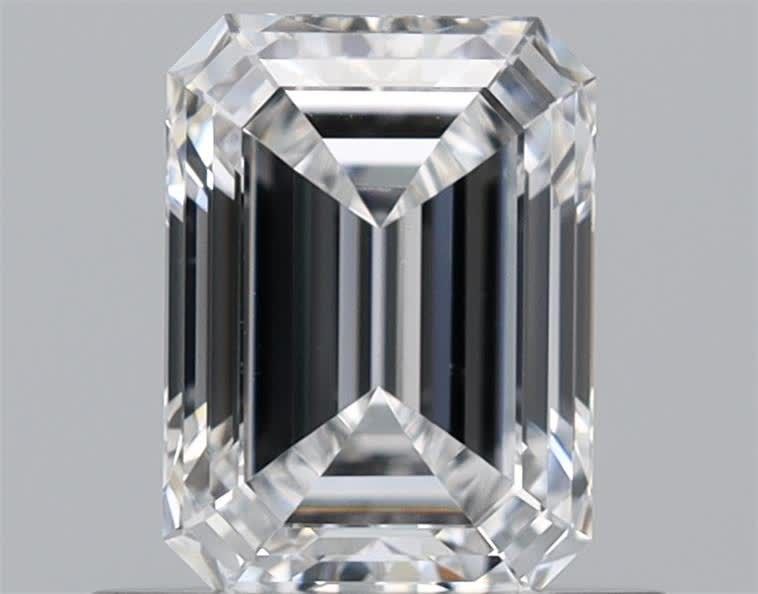 Diamante Naturale Taglio Smeraldo 0.72ct VG/EX D VVS2 - GIA - 5.97x4.33x2.92mm