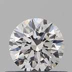 Diamante Naturale Taglio Brillante 0.4ct VG/EX/EX F VS1 - GIA - 4.67x4.64x2.96mm