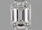 Diamante Naturale Taglio Smeraldo 0.61ct EX/EX E VVS1 - GIA - 5.88x4.29x2.72mm