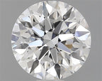 Diamante Naturale Taglio Brillante 1.02ct 3EX G IF - GIA - 6.4x6.43x4.01mm