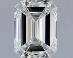 Diamante Naturale Taglio Smeraldo 0.46ct EX/EX F VVS1 - IGI - 4.99x3.66x2.59mm