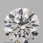 Diamante Naturale Taglio Brillante 0.5ct 3EX D VS1 - GIA - 5.08x5.05x3.17mm