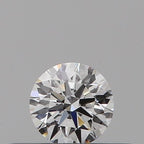 Diamante Naturale Taglio Brillante 0.17ct 3EX D IF - GIA - 3.6x3.58x2.18mm