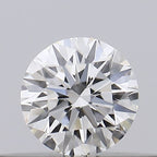 Diamante Taglio Brillante 0.18ct EX/VG/EX G VVS1 - GIA - 3.59x3.62x2.23mm
