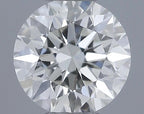 Diamante Naturale Taglio Brillante 0.5ct 3EX H VVS2 - IGI - 5.02x5.07x3.19mm