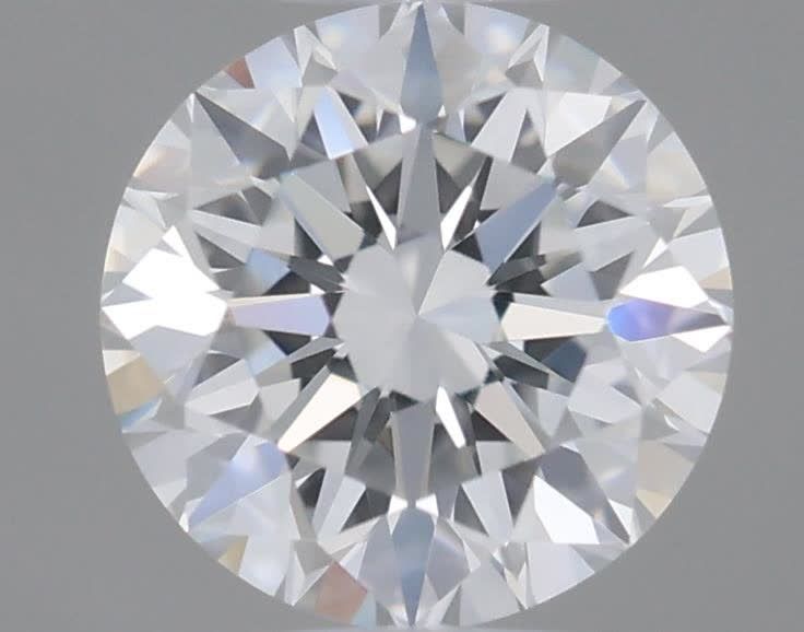 Diamante Naturale Taglio Brillante 0.5ct VG/VG/EX F IF - GIA - 4.99x5.06x3.17mm