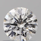 Diamante Naturale Taglio Brillante 0.5ct 3EX D VS2 - GIA - 5.12x5.07x3.15mm