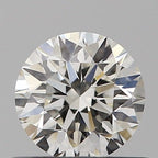 Diamante Naturale Taglio Brillante 0.5ct VG/VG/G J VVS2 - GIA - 4.99x4.95x3.2mm