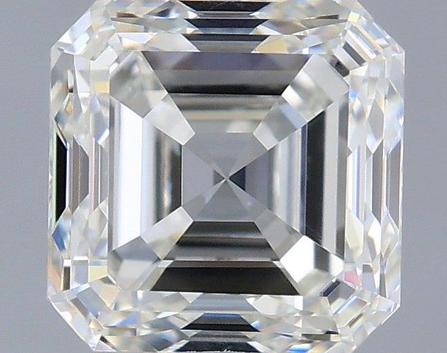 Diamante Taglio Smeraldo Quadrato 1.01ct VG/EX J VS1 - GIA - 5.3x5.28x3.67mm